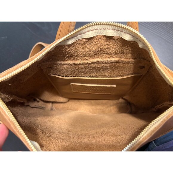 Portland Leather Goods Tote Backpack Almost Perfect "Shortbread" (Rare Color) - Picture 7 of 8